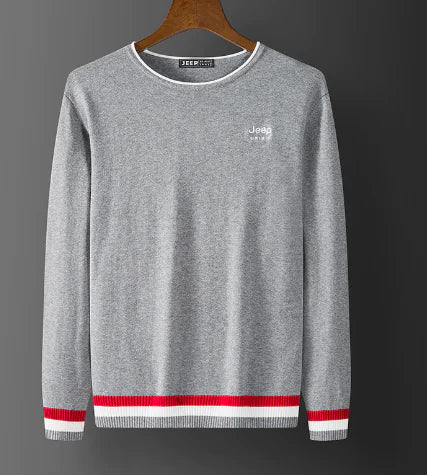 Men's Casual Round Neck Sweater - All-Match Style