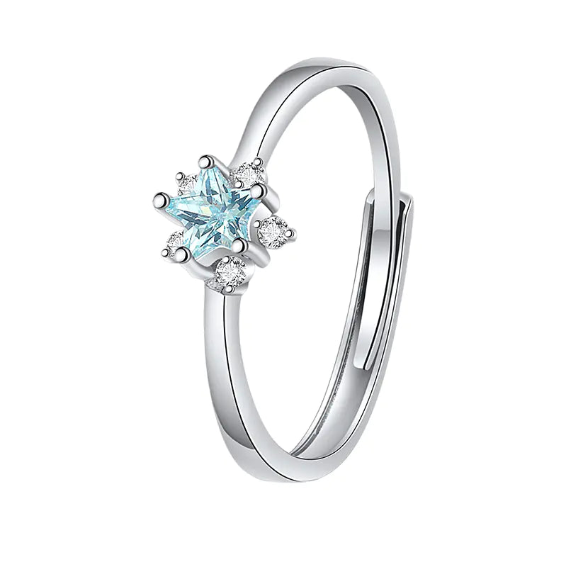 Aurora Ring Set - Original Design Silver Couple Rings